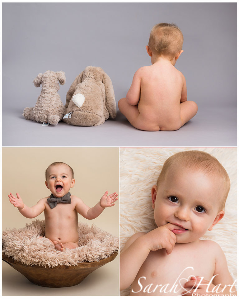 naked baby photos, 1st birthday portraits, Kent baby photographer