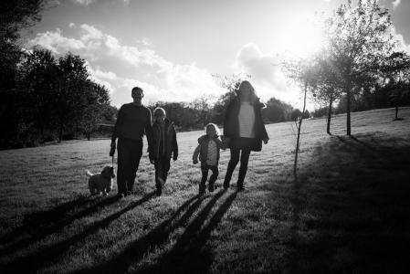 Black  and white family photography, lifestyle photograph, Bedgebury Pinetum, Kent and Sussex photographer