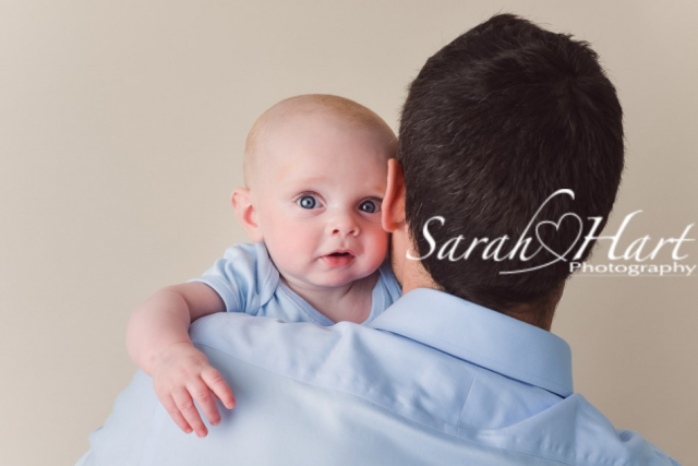 Father and son, baby pictures, baby blue eyes, Tonbridge photographer