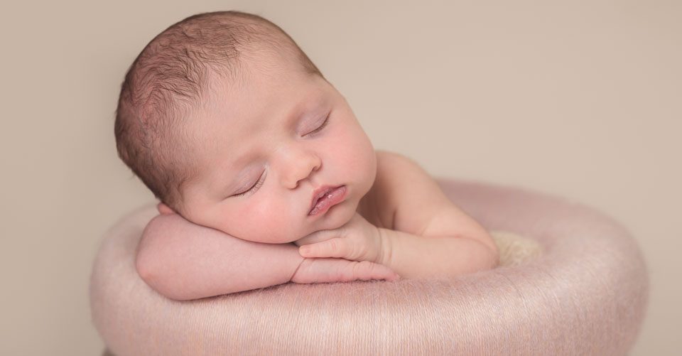 perfect newborn features, photography by Sarah Hart