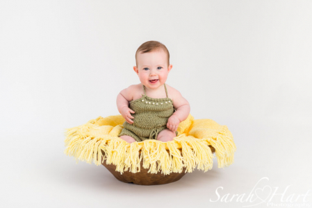 baby girl in spring theme photoshoot, sevenoaks baby photography