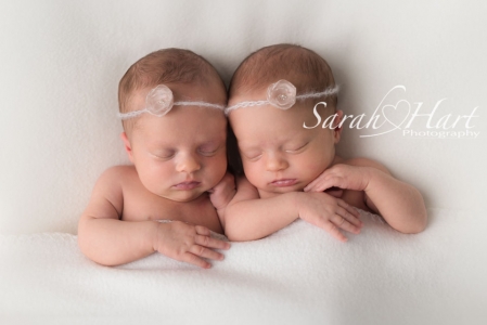 Blankets shots of twins, baby images, 3 week old twins, Sarah Hart, studio in Tonbridge, kent