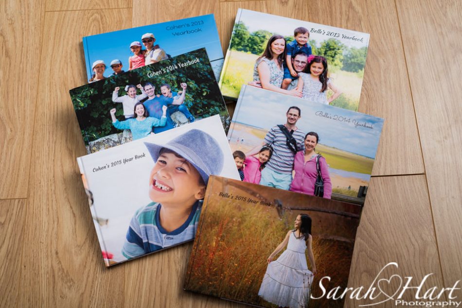 A collection of my family photobooks, get it printed, Tonbridge Photographer