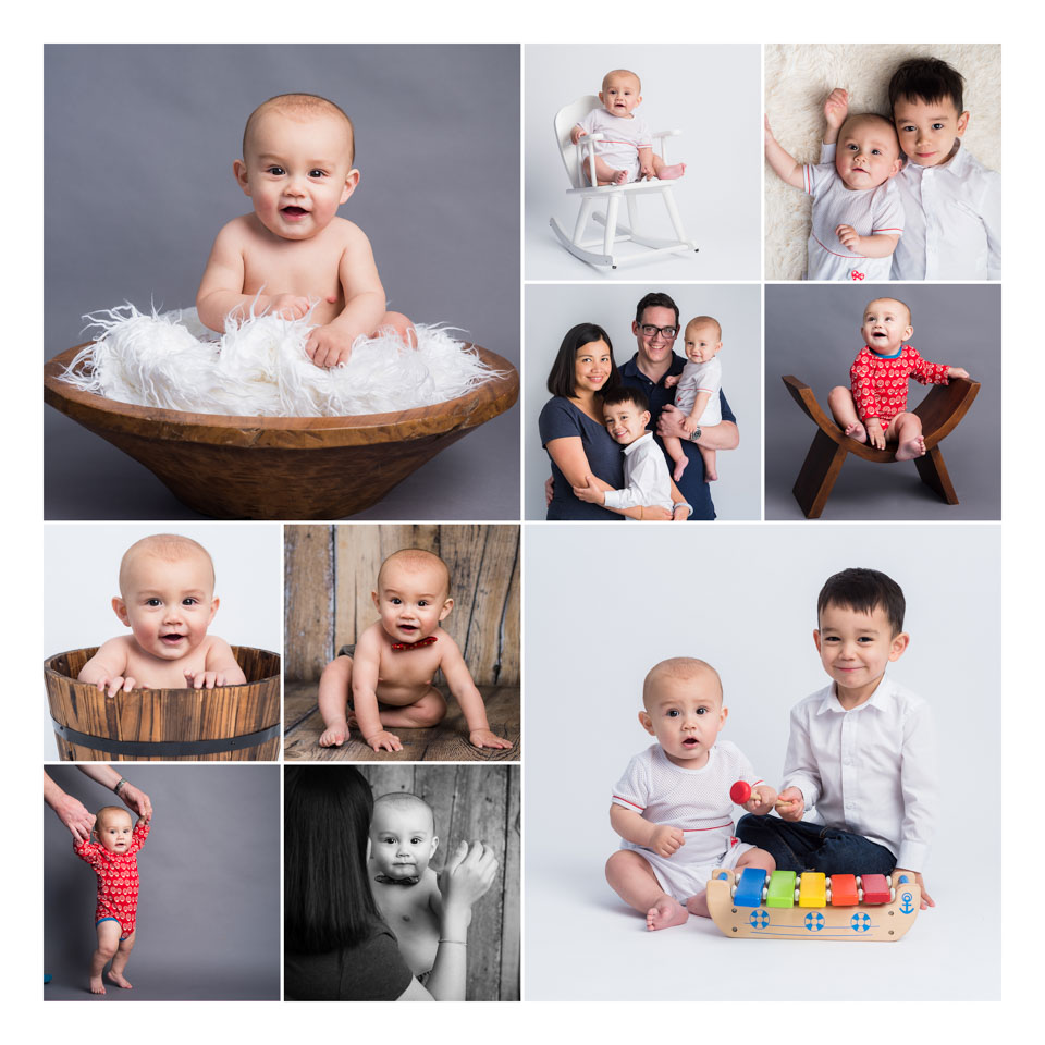 documenting your baby's first year through photographs with a milestone baby photo session