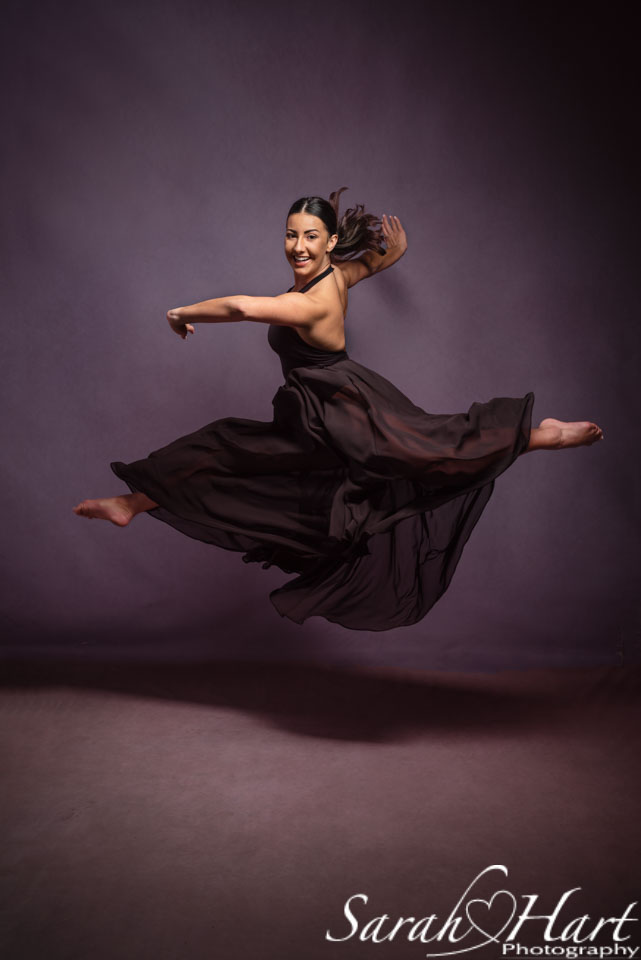 sevenoaks dance photo shoot, dancer leaping, dance headshots