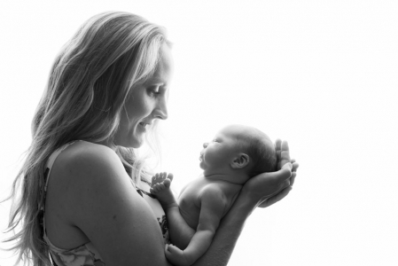 mother and baby, black and white newborn photography, Tunbridge wells photographer