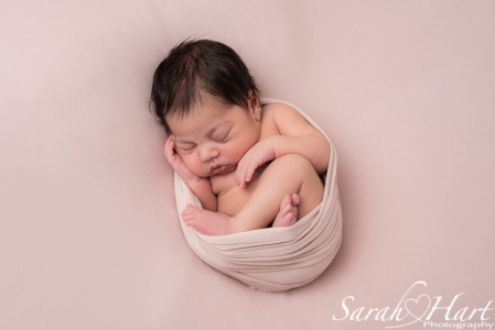 newborn swaddled, specialist newborn photographer