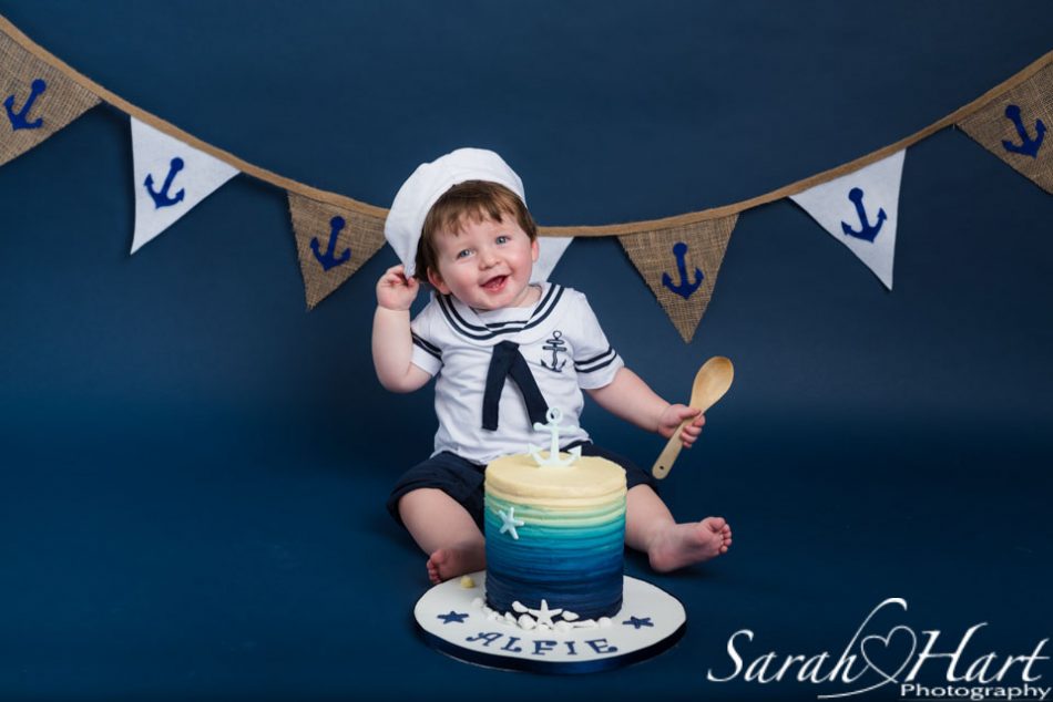 Happy Little Sailor Boy Cake Smash Image