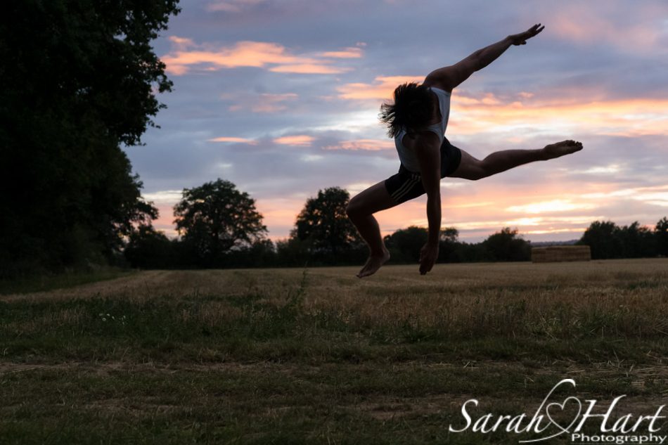 dancer silhouette, dance photos in kent countryside