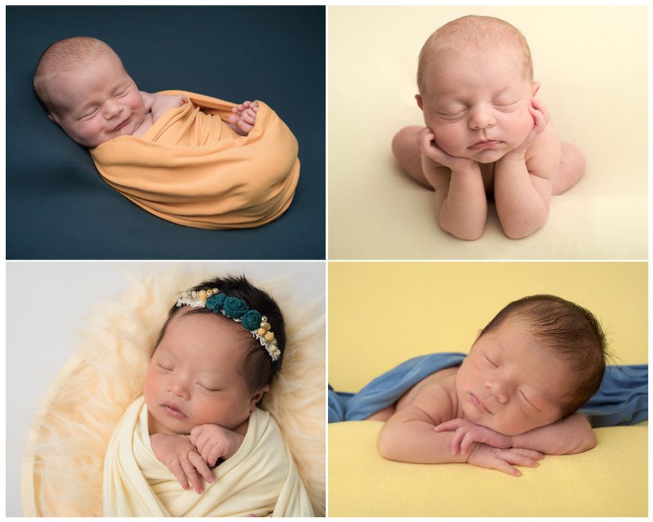 yellows used in newborn photoshoots